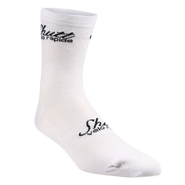 White Cycling Socks