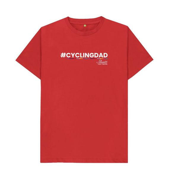 Red Cycling Dad T-Shirt