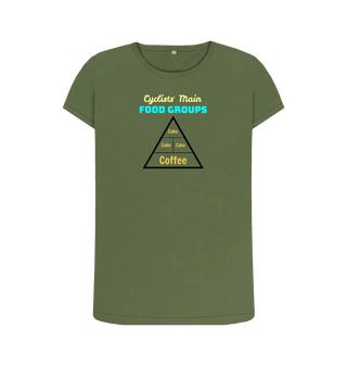 Khaki Printed T-shirt Front