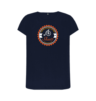 Navy Blue Printed T-shirt Front