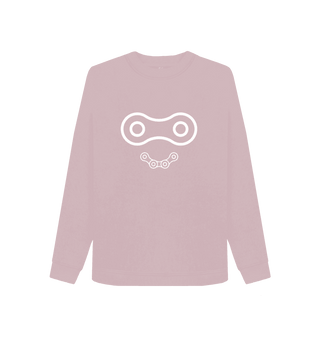 Mauve Printed Sweater Front