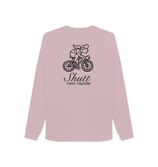 Mauve Printed Sweater Front