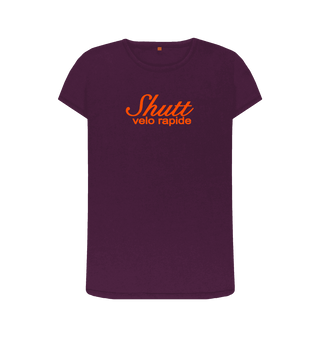Purple Printed T-shirt Front