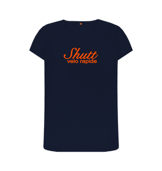 Navy Blue Printed T-shirt Front