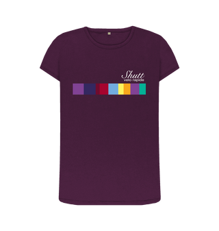 Purple Printed T-shirt Front