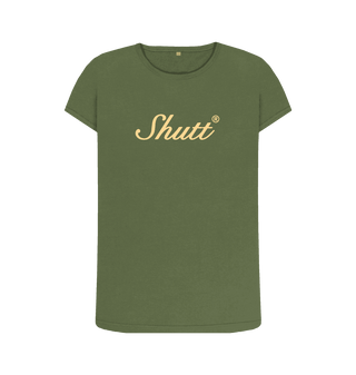 Khaki Printed T-shirt Front