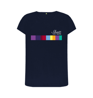 Navy Blue Printed T-shirt Front